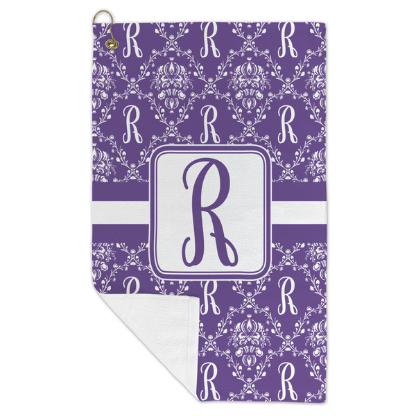 Initial Damask Microfiber Golf Towels - FOLD