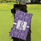 Initial Damask Microfiber Golf Towels - LIFESTYLE