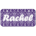 Initial Damask Mini/Bicycle License Plate (2 Holes)