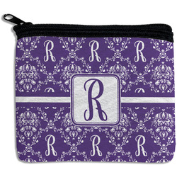 Initial Damask Rectangular Coin Purse (Personalized)