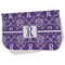 Initial Damask Burp Cloth - Fleece