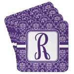 Initial Damask Paper Coasters