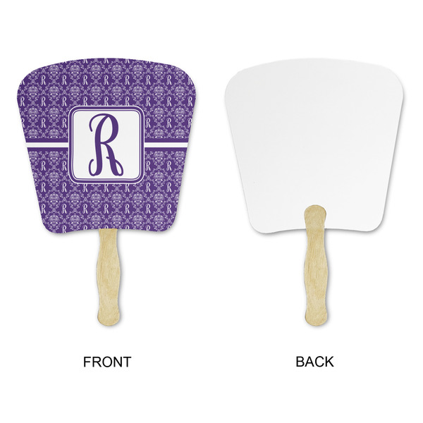 Initial Damask Paper Fans - Approval