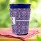 Initial Damask Party Cup Sleeves - with bottom - Lifestyle