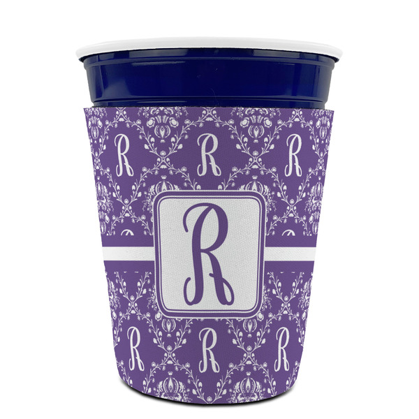 Initial Damask Party Cup Sleeves - without bottom - FRONT (on cup)