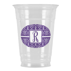 Initial Damask Party Cups - 16oz