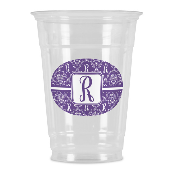 Custom Initial Damask Party Cups - 16oz