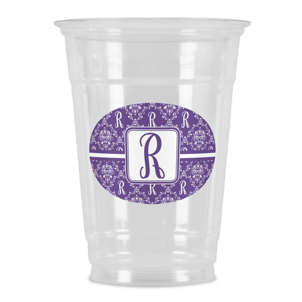 Custom Initial Damask Party Cups - 16oz