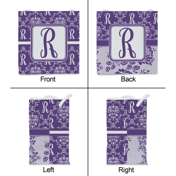 Initial Damask Party Favor Gift Bag - Matte - Approval