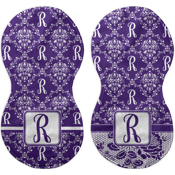 Initial Damask Peanut Shaped Burps - Approval