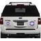 Initial Damask Personalized Car Magnets on Ford Explorer