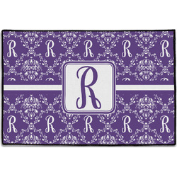 Initial Damask Door Mat - 36"x24" (Personalized)
