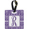 Personalized Initial Damask Personalized Square Luggage Tag