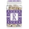 Initial Damask Dog Treat Jar (Personalized)