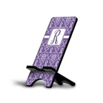 Initial Damask Cell Phone Stand (Small) (Personalized)