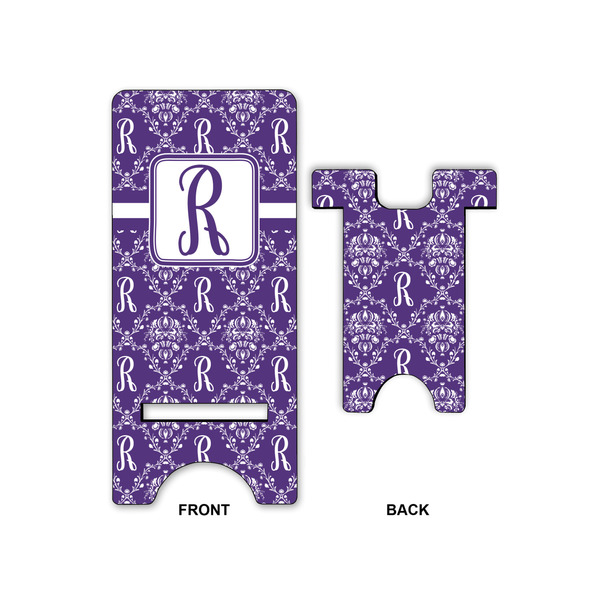 Initial Damask Phone Stand - Front & Back