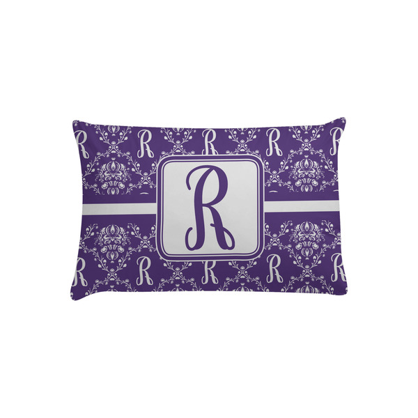 Custom Initial Damask Pillow Case - Toddler (Personalized)