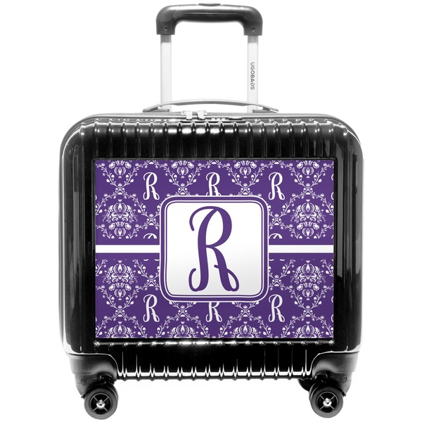 Custom Initial Damask Pilot / Flight Suitcase (Personalized)