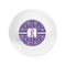 Initial Damask Plastic Party Appetizer & Dessert Plates - Approval