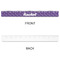 Initial Damask Plastic Ruler - 12" - APPROVAL