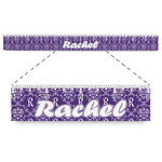 Initial Damask Plastic Ruler - 12"
