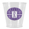 Initial Damask Plastic Shot Glass