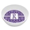 Initial Damask Melamine Bowl - 8 oz (Personalized)