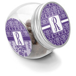 Initial Damask Puppy Treat Jar (Personalized)