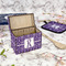 Initial Damask Recipe Box - Full Color - In Context