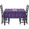Initial Damask Rectangular Tablecloths - Side View