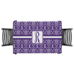 Initial Damask Tablecloth - 58"x58" (Personalized)