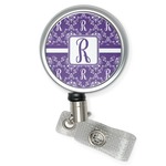 Initial Damask Retractable Badge Reel (Personalized)