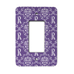 Initial Damask Rocker Style Light Switch Cover