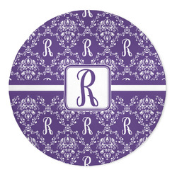 Initial Damask 5' Round Indoor Area Rug