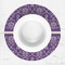 Initial Damask Round Linen Placemats - LIFESTYLE (single)