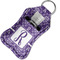 Initial Damask Sanitizer Holder Keychain - Small in Case