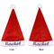 Initial Damask Santa Hats - Front and Back (Double Sided Print) APPROVAL