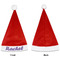 Initial Damask Santa Hats - Front and Back (Single Print) APPROVAL