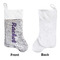 Initial Damask Sequin Stocking - Approval
