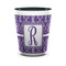Initial Damask Ceramic Shot Glass - 1.5 oz - Two Tone - Single