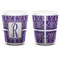 Initial Damask Shot Glass - White - APPROVAL