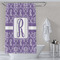 Initial Damask Shower Curtain Lifestyle