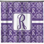 Initial Damask Shower Curtain - Custom Size (Personalized)