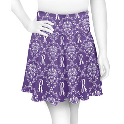 Initial Damask Skater Skirt - X Large