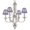 Initial Damask Small Chandelier Shade - LIFESTYLE (on chandelier)