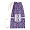 Initial Damask Small Laundry Bag - Front View
