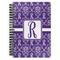Initial Damask Spiral Journal Large - Front View