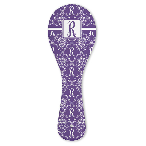 Custom Initial Damask Ceramic Spoon Rest