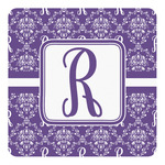 Initial Damask Square Decal - Small (Personalized)