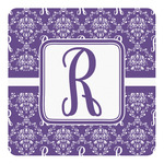 Initial Damask Square Decal - Medium (Personalized)